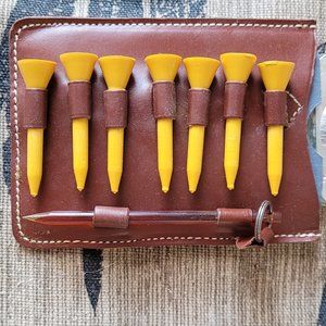 Vintage Pocket Golf Tee Set Made in England